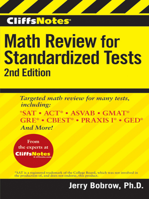 Title details for CliffsNotes Math Review for Standardized Tests by Jerry Bobrow, Ph.D. - Available